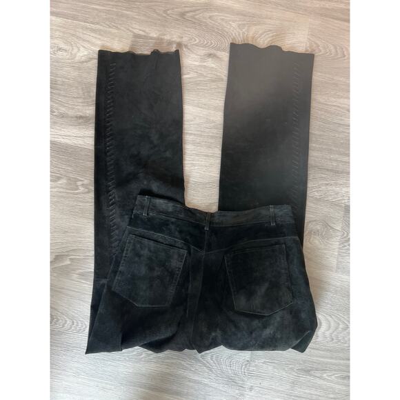 New Frontier size 6 black suede western pants - Picture 3 of 5
